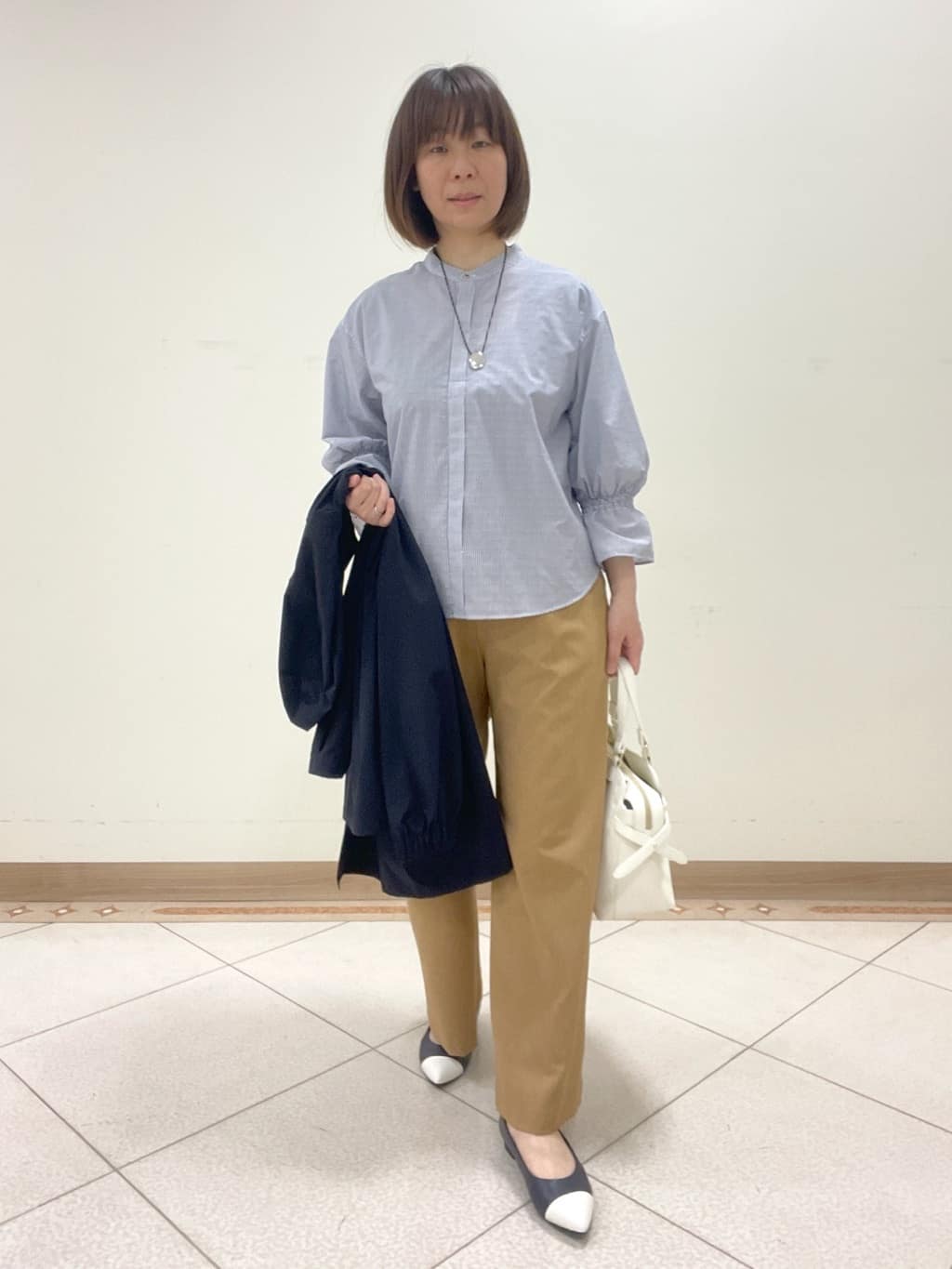 hanaさんの「Reflect｜◆【洗える】キャンディースリーブブラウス」を使ったコーディネート