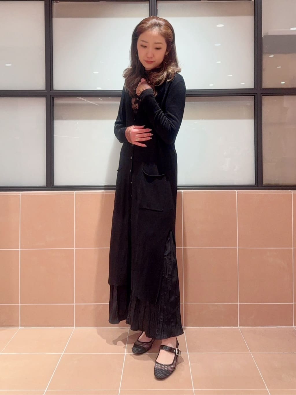 kaoriさんの「ESPERANZA｜メッシュフラットパンプス」を使ったコーディネート