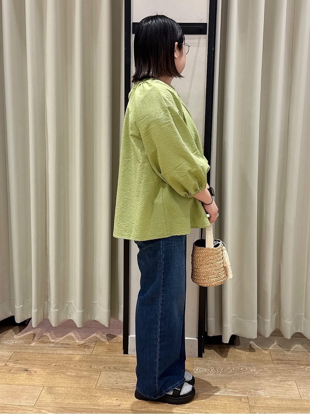 SoRAoさんの「grove｜【Lee&times;grove別注】WIDE DENIM PANTS」を使ったコーディネート