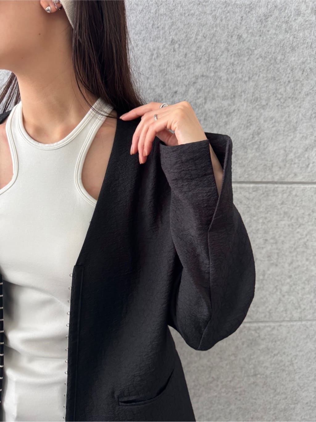 uchi__yamaさんの「CODE A｜【Cup-in】design cut tank」を使ったコーディネート