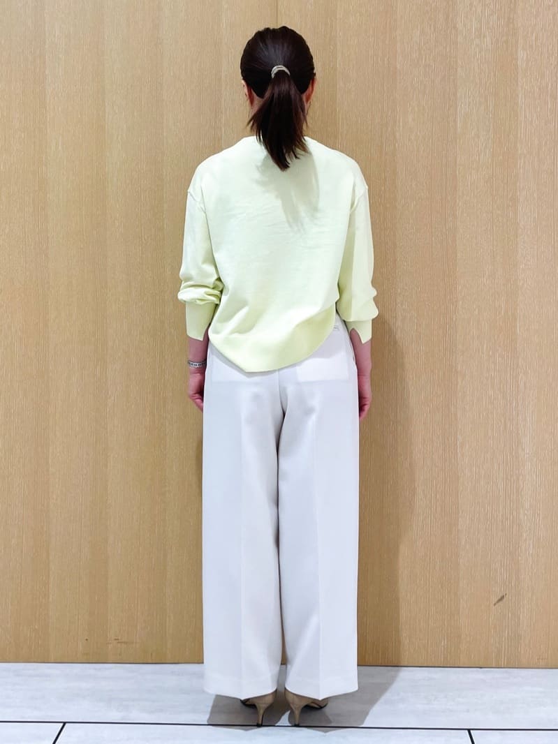 CHISATOさんの「UNTITLED｜◆【洗える/オンオフ使える】袖リブスリットストレッチニット」を使ったコーディネート
