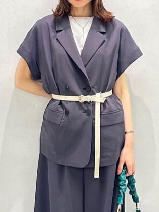 Miwaさんの「UNTITLED｜【本革 旬トレンド】ナローベルト」を使ったコーディネート