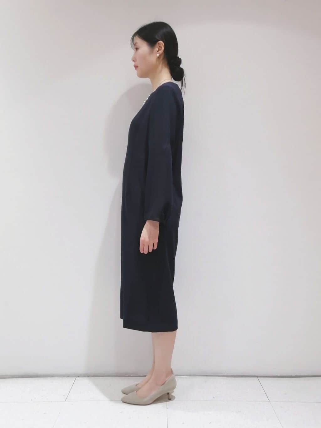 ayanoさんの「INDIVI｜◆【洗える／スーツ】ストレートラインワンピース」を使ったコーディネート