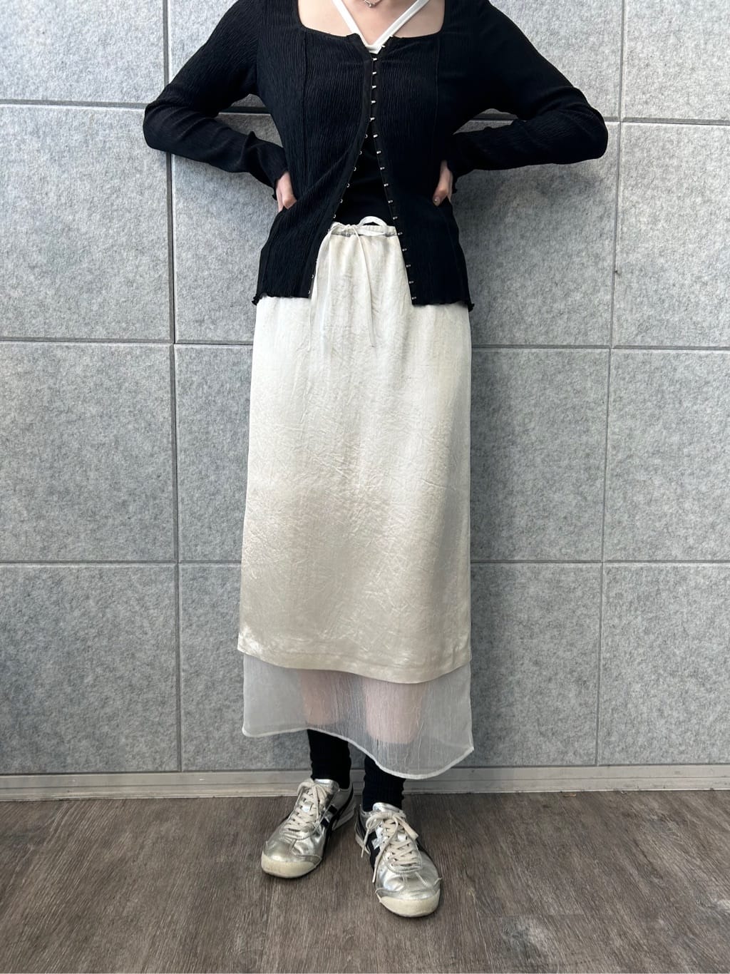 honoka Aさんの「CODE A｜【Cup-in】design cut camisole」を使ったコーディネート