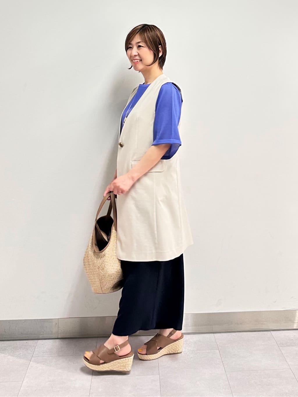 みなこさんの「UNTITLED｜ライトダブルリングネックレス」を使ったコーディネート