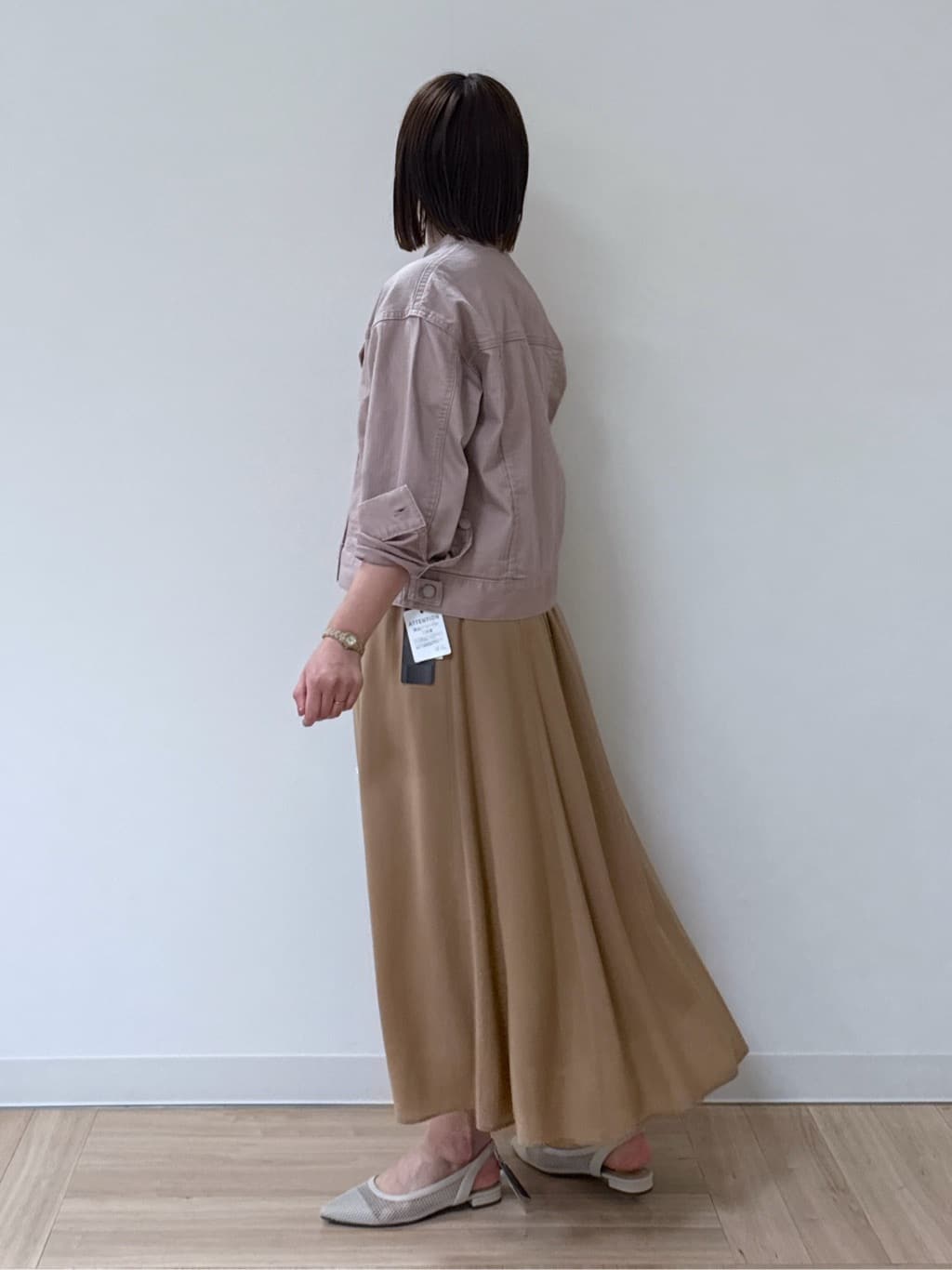 amiさんの「Reflect｜◆【手洗い可】カラーデニムジャケット」を使ったコーディネート