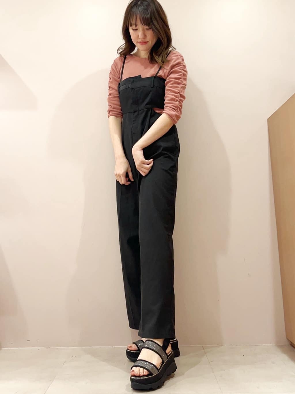 Oさんの「ESPERANZA｜厚底ラメスポサン」を使ったコーディネート