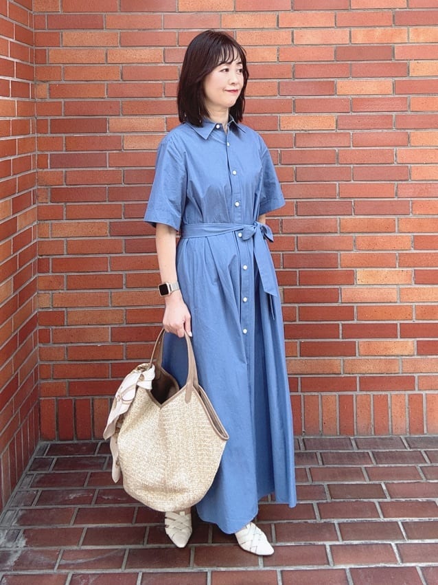 makiさんの「UNTITLED｜【遮熱・UVカット・ウォッシャブル】つば広HAT」を使ったコーディネート