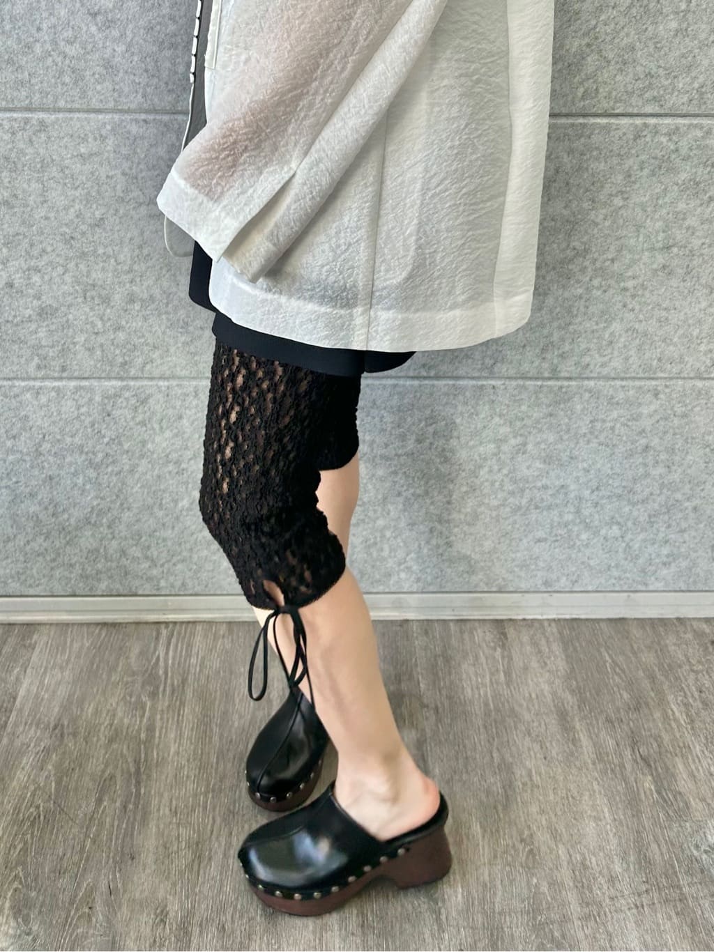harunaさんの「CODE A｜lace leggings」を使ったコーディネート