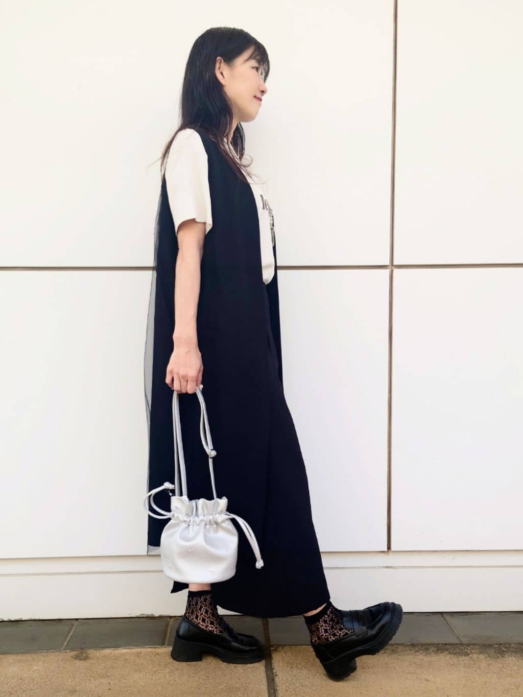maimai*さんの「SHOO･LA･RUE｜◆旬を取り入れながら体型カバー ボタンレスエアリージレ」を使ったコーディネート