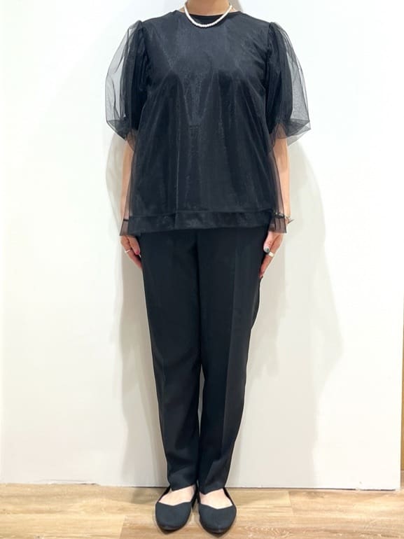 chiakiさんの「OPAQUE.CLIP｜◆チュールレイヤードトップス【洗濯機洗い可】」を使ったコーディネート
