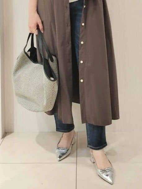 naokoさんの「UNTITLED｜【Healthy DENIM&times;UNTITLED】別注 R Mrytle（リマートル）テーパードデニム」を使ったコーディネート