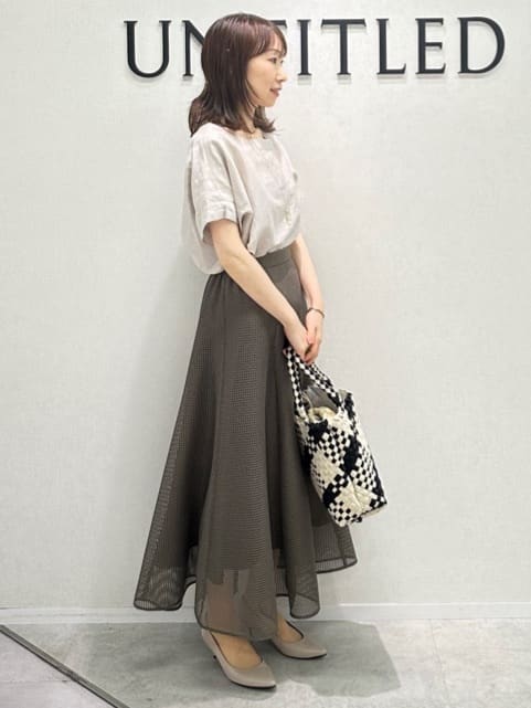 Miwaさんの「UNTITLED｜ライトダブルリングネックレス」を使ったコーディネート