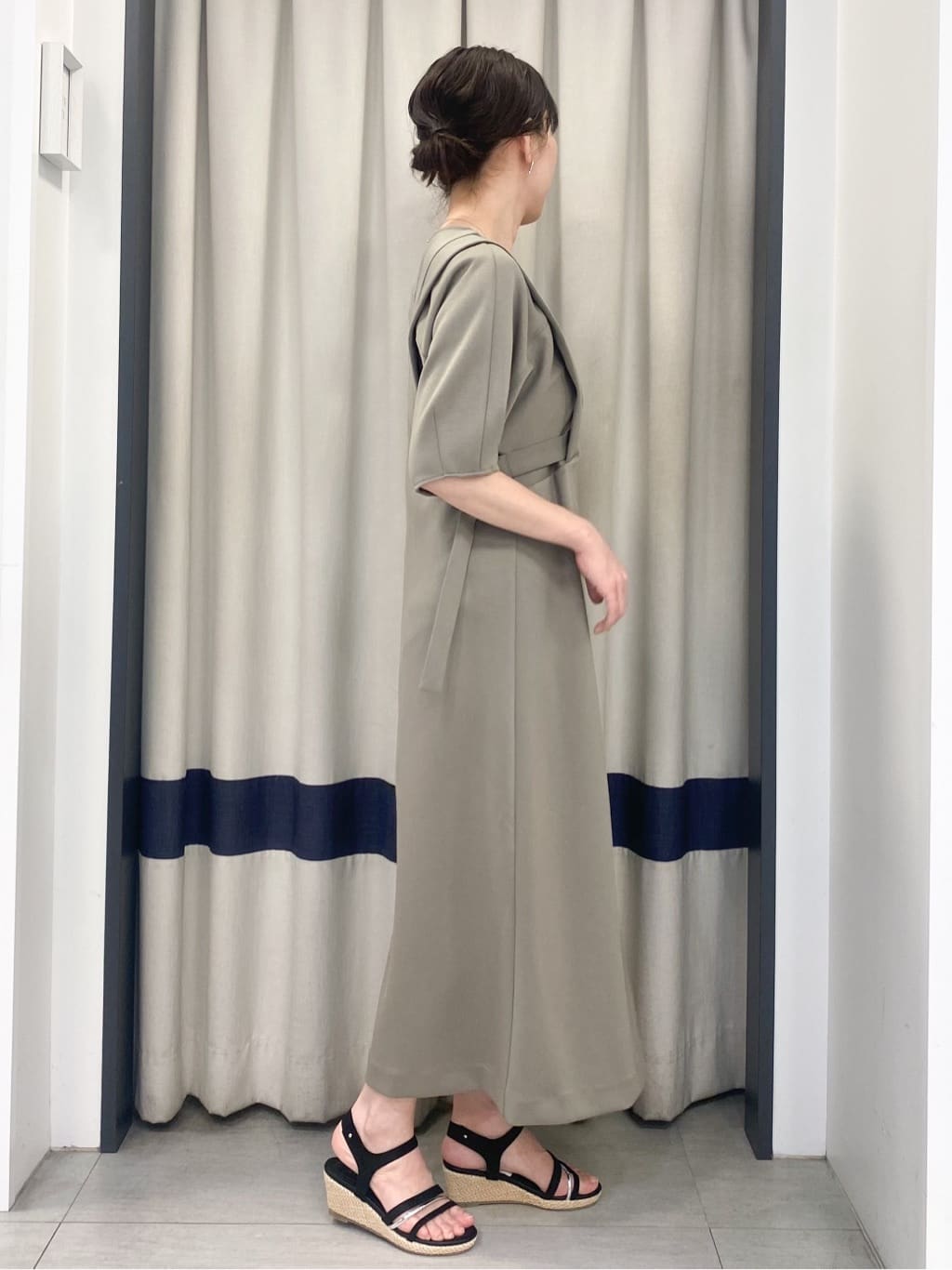 eguchiさんの「grove｜◆ポンチジャージマキシワンピ」を使ったコーディネート