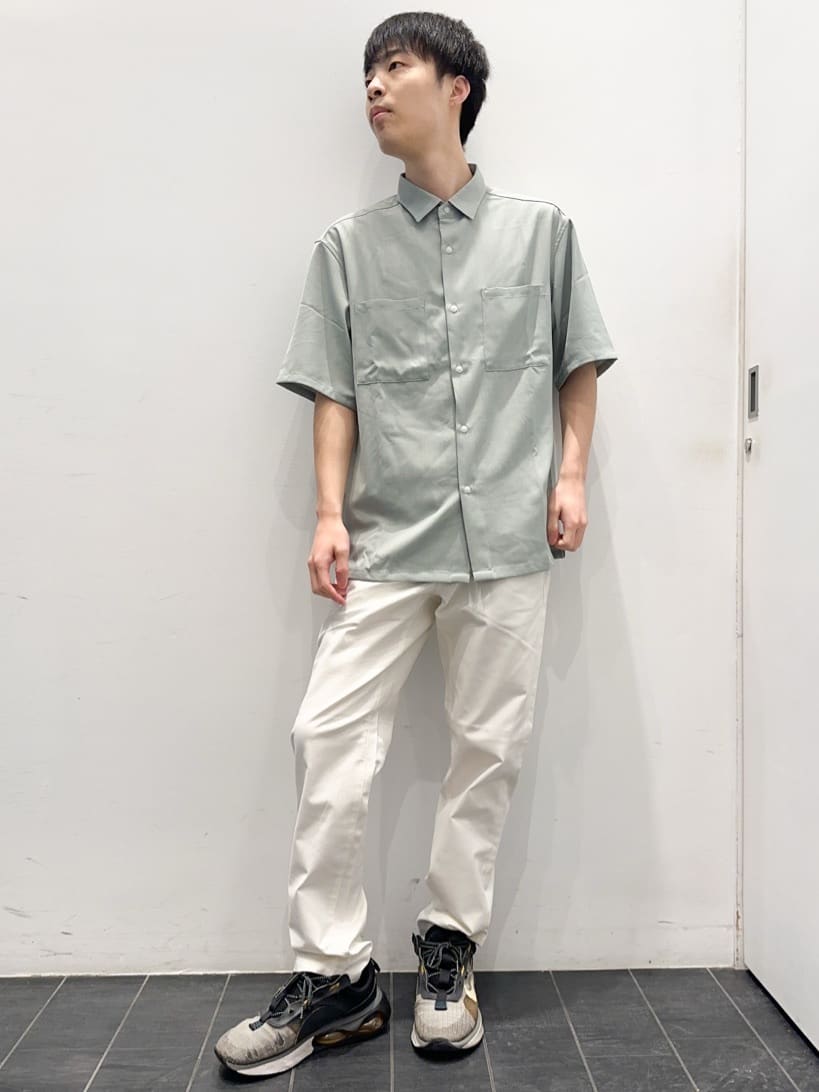 ちびちゃんさんの「THE SHOP TK｜◆ドライポリ 半袖シャツ　セットアップ可/吸水速乾/軽量/洗濯機OK」を使ったコーディネート