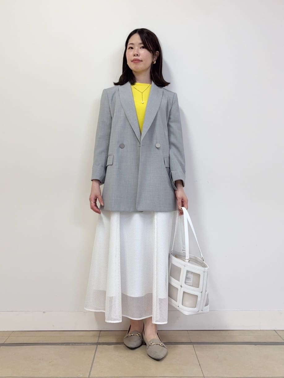 asamiさんの「UNTITLED｜◆【袖コンシャス/着映え/六分袖】ランタンスリーブニット」を使ったコーディネート