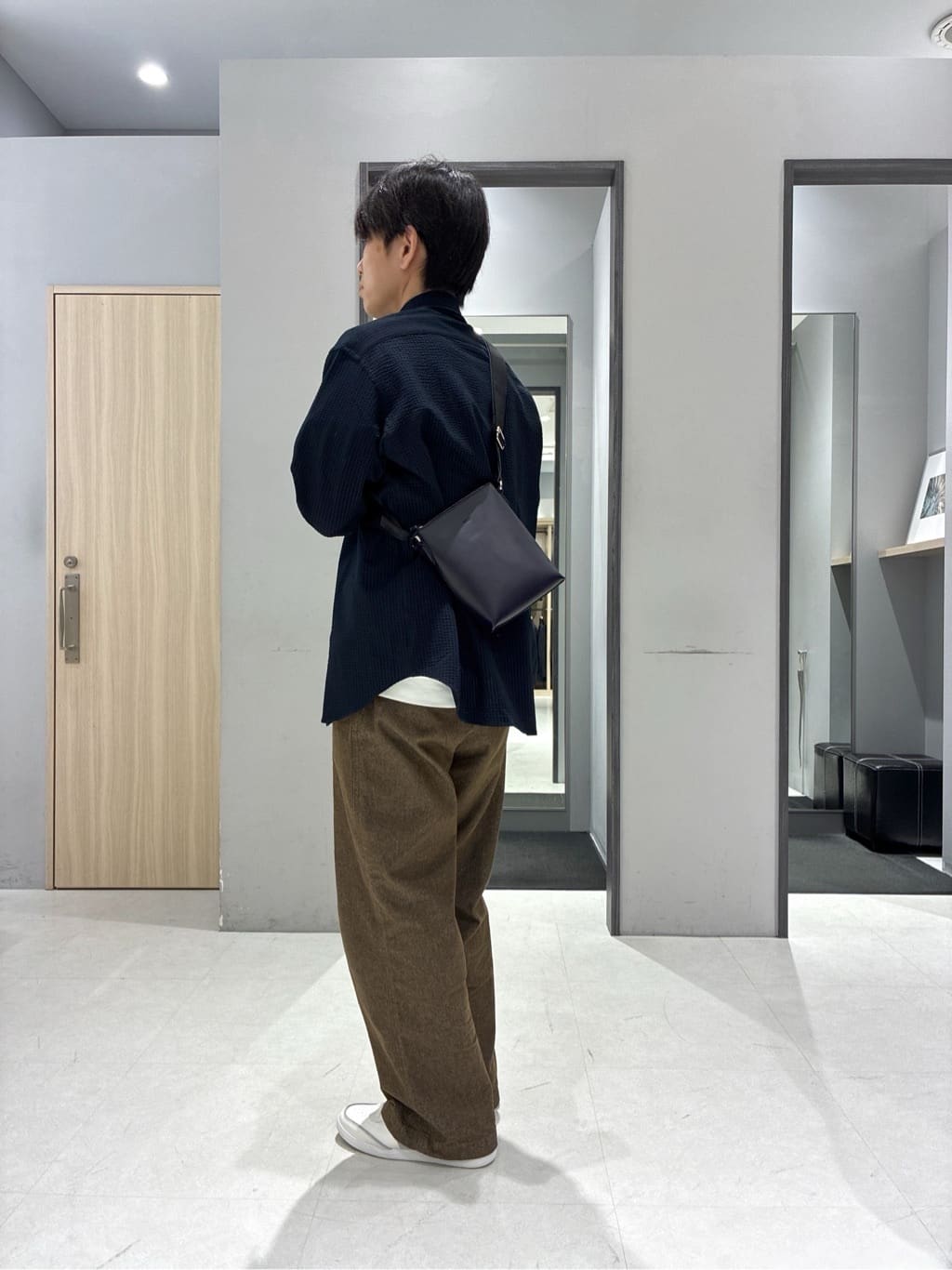 わいずみさんの「TAKEO KIKUCHI｜【抗菌防臭/シーズンレス】シアサッカー ジャージシャツ」を使ったコーディネート