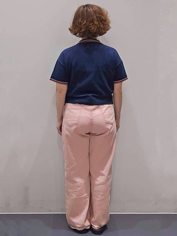 ゆきをさんの「OPAQUE.CLIP｜◆ロゴ刺繍ポロニット【洗濯機洗い可／抗ピル】」を使ったコーディネート