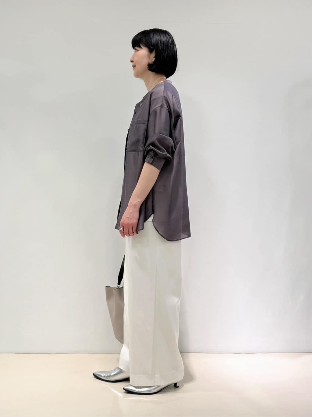 Uさんの「INDIVI｜【60cm四方】スクエアスカーフ」を使ったコーディネート