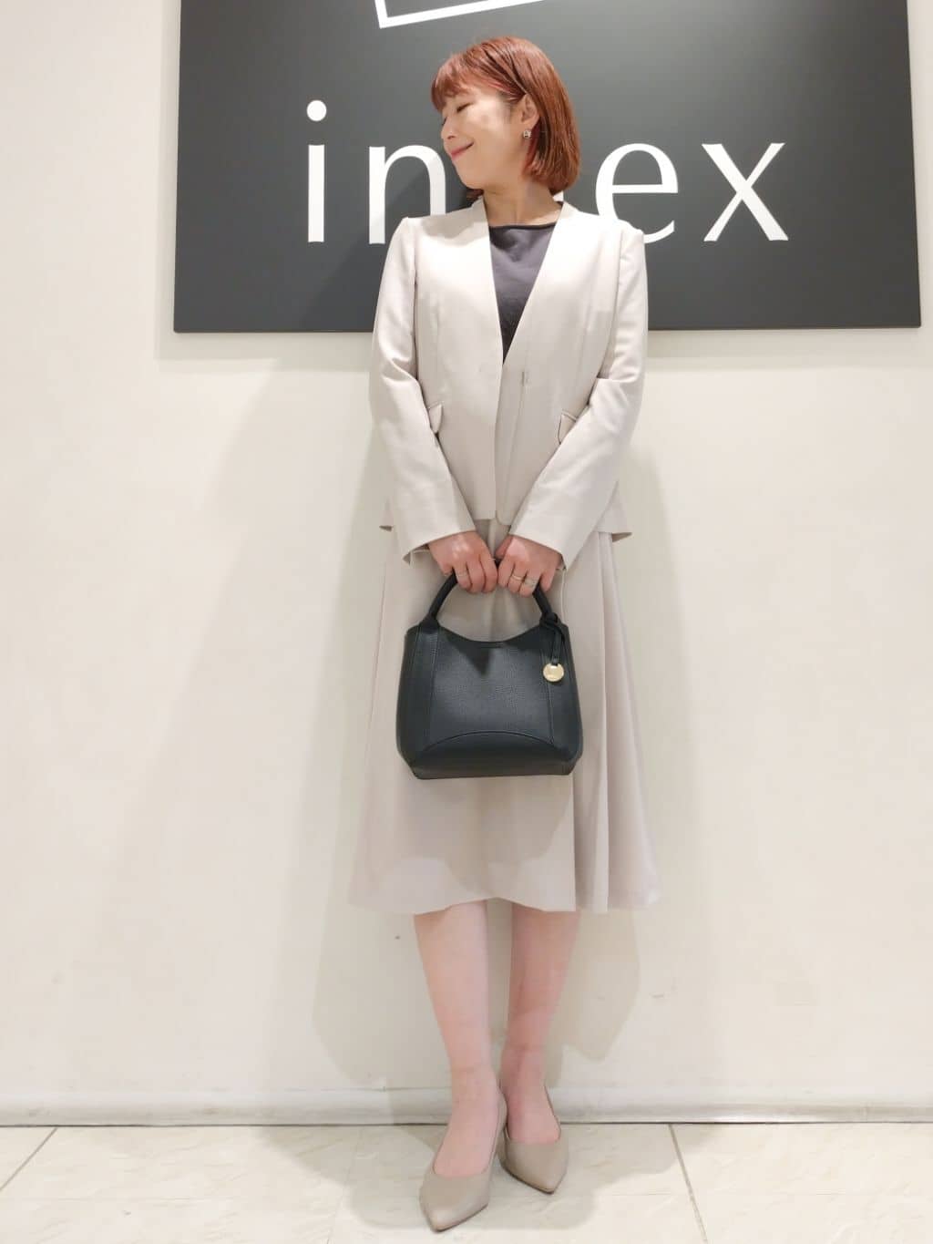n.さんの「index｜◆ストレッチノーカラージャケット／セットアップ対応可【洗える／イージーアイロン／抗ピル】」を使ったコーディネート