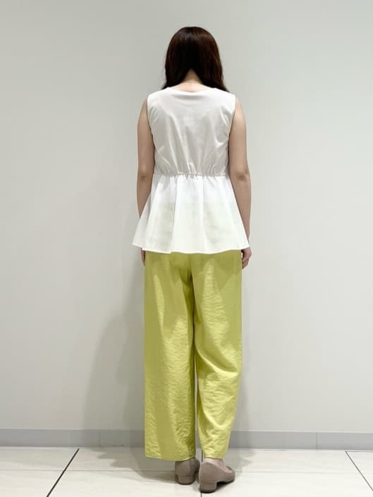 T.Kさんの「INDIVI｜【洗える／レイヤードにも活躍】ペプラムインナートップス」を使ったコーディネート