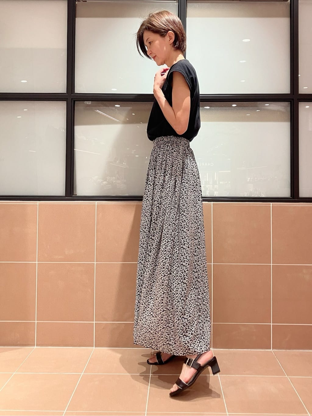 Ｋさんの「ESPERANZA｜配色バックルベルトサンダル」を使ったコーディネート