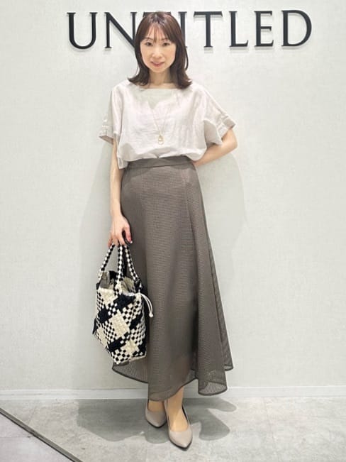 Miwaさんの「UNTITLED｜ライトダブルリングネックレス」を使ったコーディネート