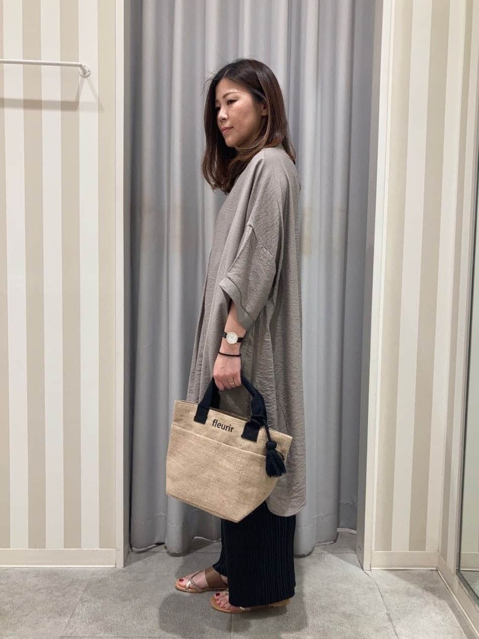 𝐂𝐡𝐢𝐢 &hearts;(ちー)さんの「SHOO･LA･RUE｜◆【洗える/S-LL/ひんやり】ゆったりチュニックワンピース」を使ったコーディネート