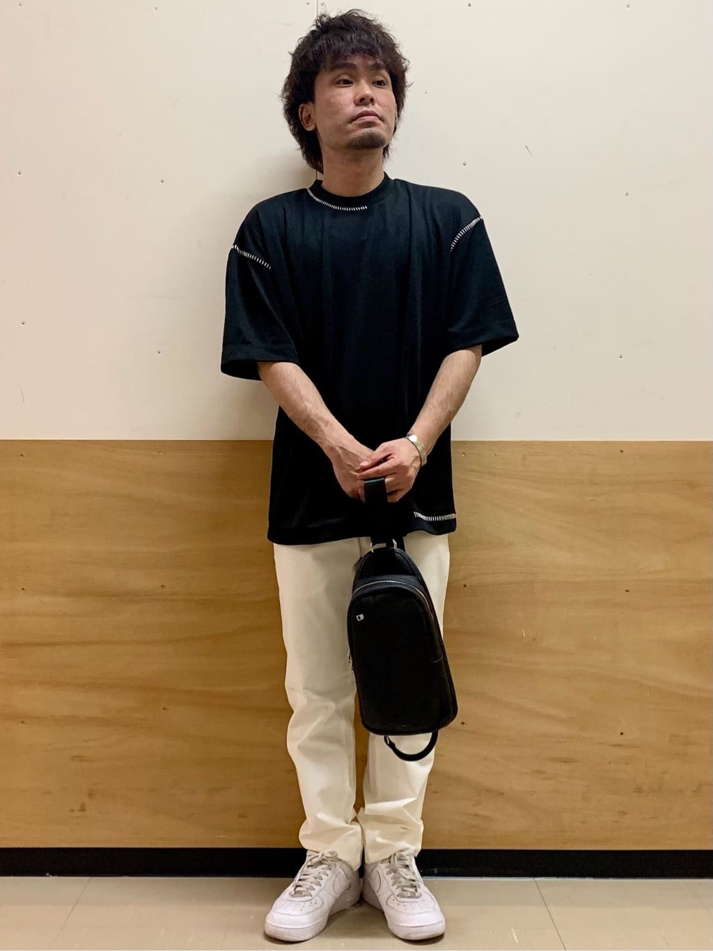MATUさんの「THE SHOP TK｜◆ブランケットステッチ半袖Tシャツ」を使ったコーディネート