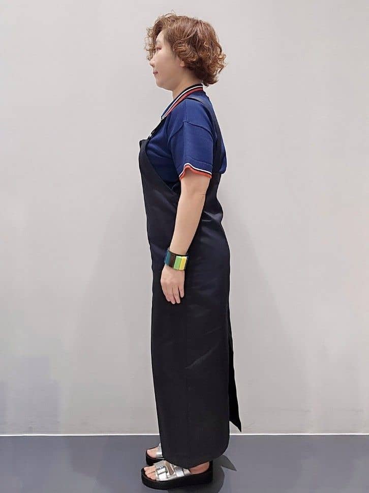 ゆきをさんの「OPAQUE.CLIP｜◆ロゴ刺繍ポロニット【洗濯機洗い可／抗ピル】」を使ったコーディネート