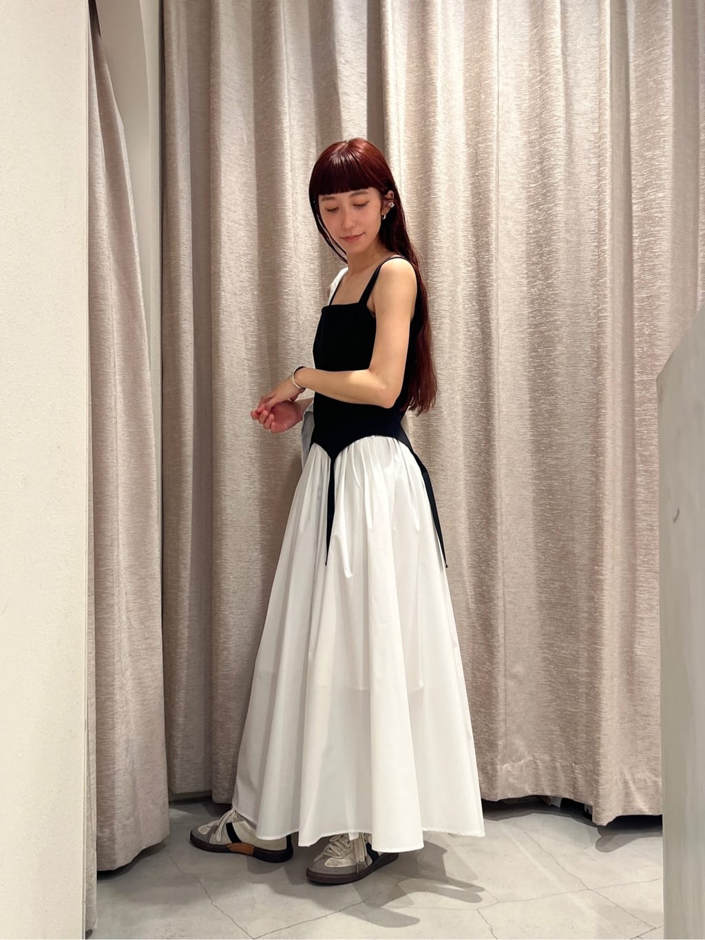 Rielさんの「CODE A｜side slit volume skirt」を使ったコーディネート