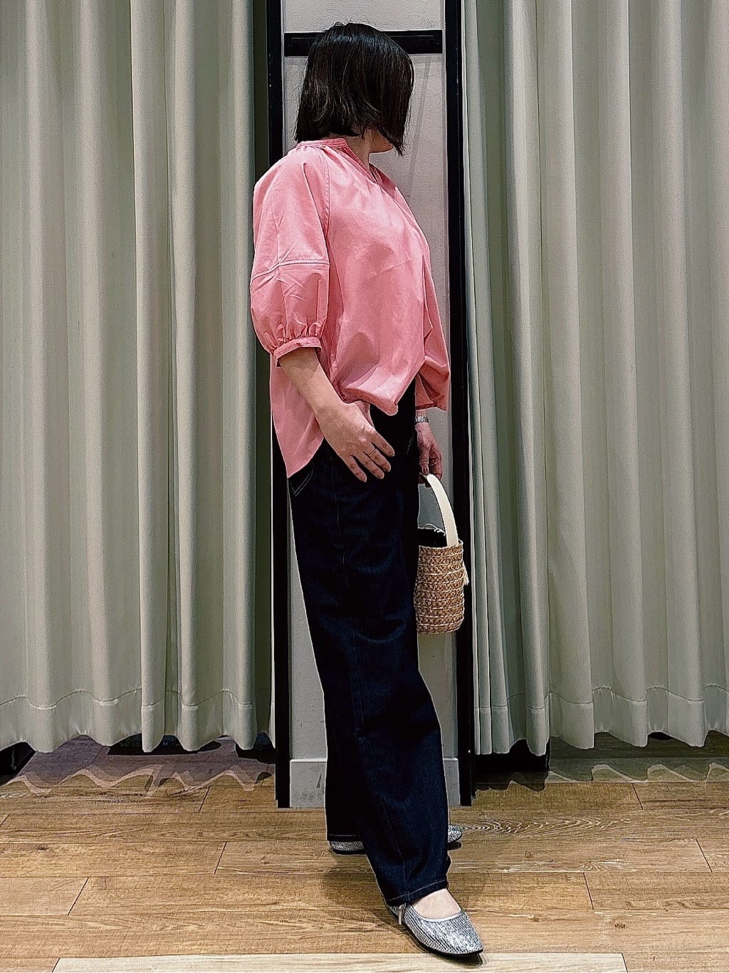amamaさんの「grove｜【Lee&times;grove別注】WIDE DENIM PANTS」を使ったコーディネート