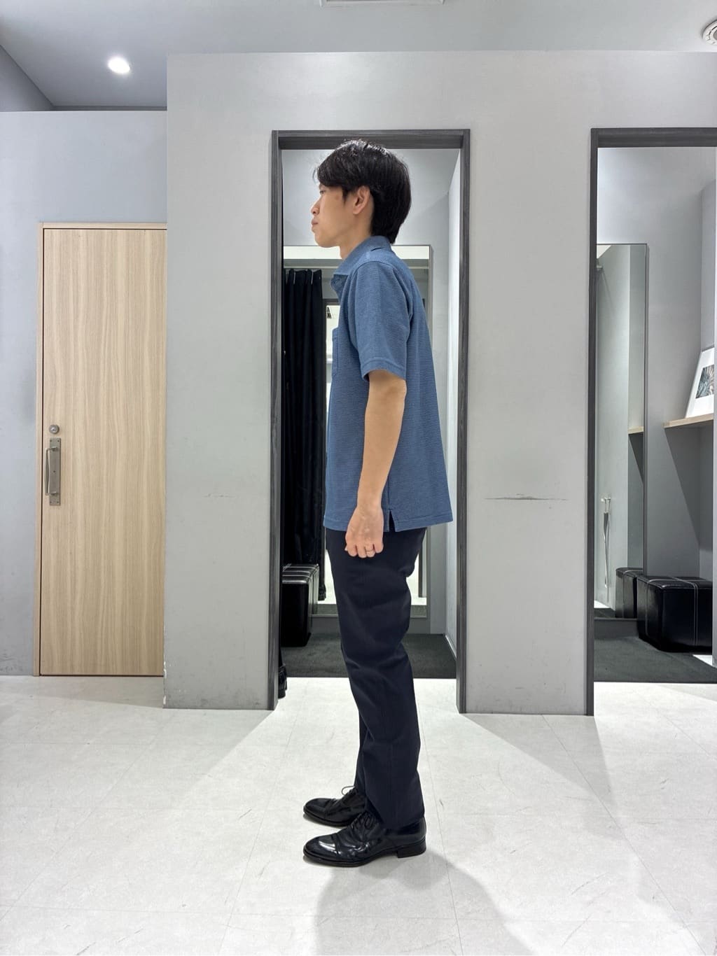 わいずみさんの「TAKEO KIKUCHI｜【抗菌防臭／9色5サイズ展開】ハニカムメランジ ポロシャツ」を使ったコーディネート