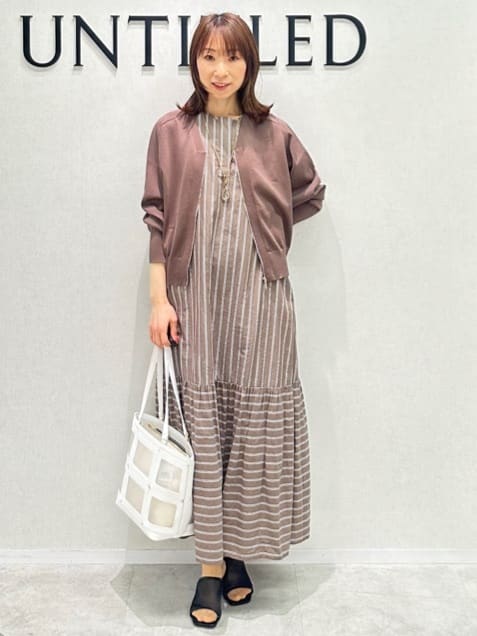 Miwaさんの「UNTITLED｜ライトダブルリングネックレス」を使ったコーディネート