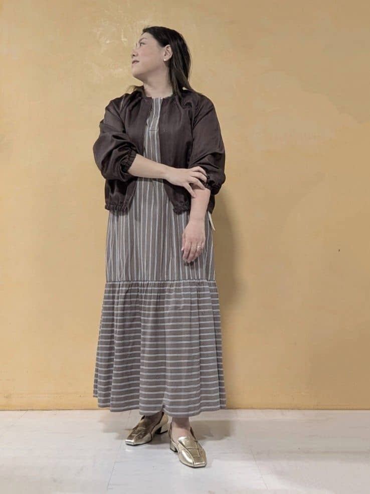 ２６２６さんの「UNTITLED｜ライトダブルリングネックレス」を使ったコーディネート