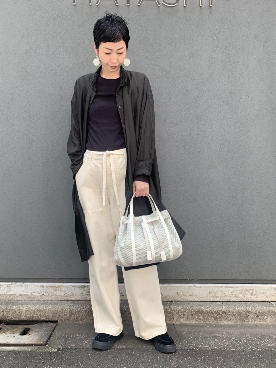 Kさんの「HIROKO HAYASHI｜PANIER（パニエ） ハンドバッグ」を使ったコーディネート