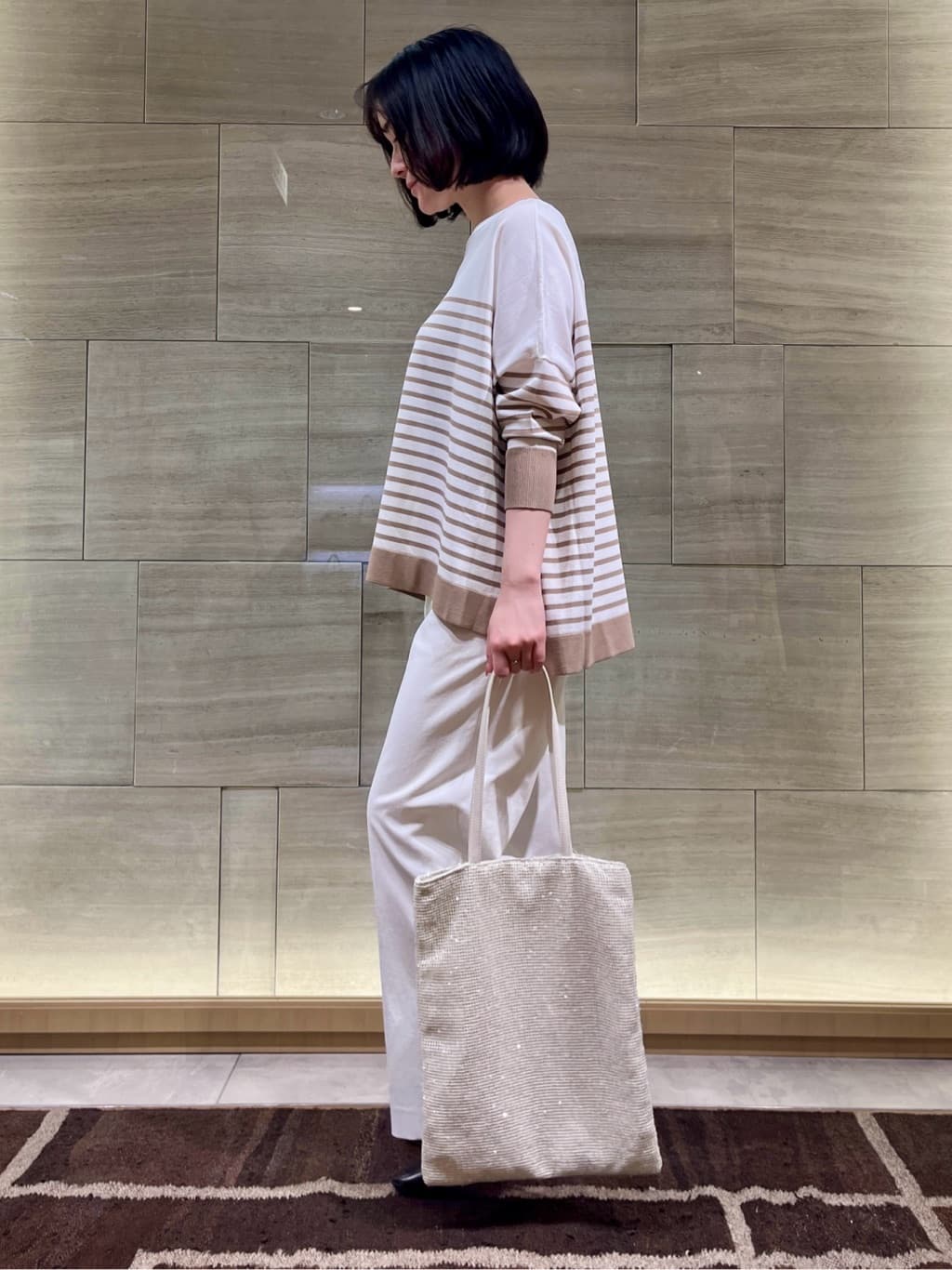 ちりんさんの「UNTITLED｜◆【体型カバー/透けにくい】ワイドシルエットニット」を使ったコーディネート