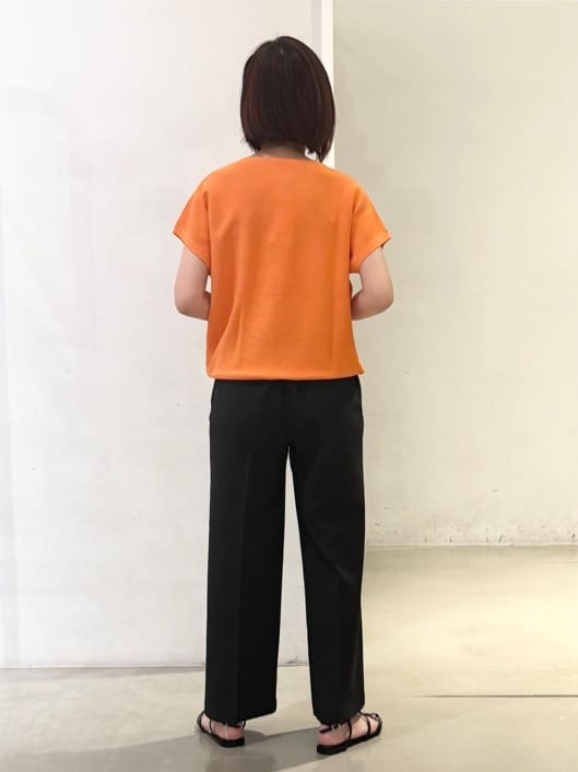 fujiさんの「THE SHOP TK｜◆美人フレンチニット【8色展開/WEB限定カラー/洗濯機OK/毛玉になりにくい】」を使ったコーディネート