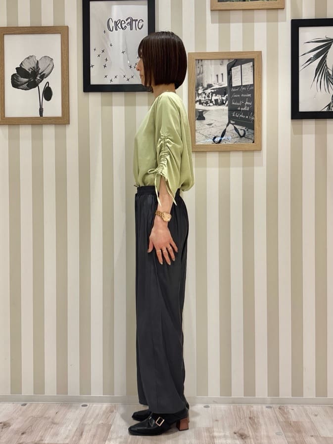 たまごがにさんの「SHOO･LA･RUE｜◆【2WAY】クリアしずく玉ネックレス」を使ったコーディネート