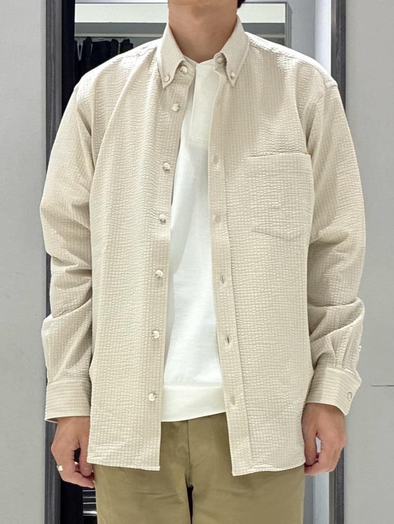 わいずみさんの「TAKEO KIKUCHI｜【キーリング付き】メランジ　大人ショルダーバッグ」を使ったコーディネート
