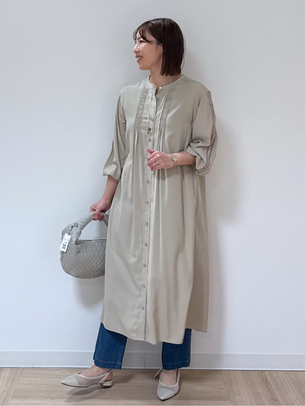 amiさんの「Reflect｜◆【夏SALE／E‐QUALITY／羽織にも◎】エンブロイダリーワンピース」を使ったコーディネート