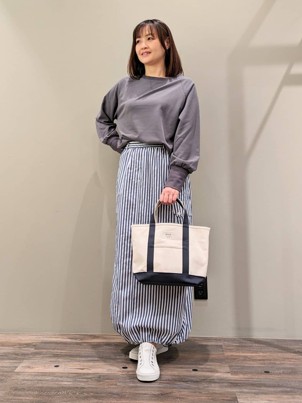 ricoさんの「Dessin｜◆【セットアップ可能・洗える】ジョーゼットドロスト付きブラウス」を使ったコーディネート
