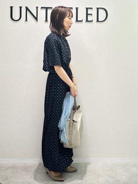 Miwaさんの「UNTITLED｜◆【セットアップ可能/ウエストゴム】小紋柄パンツ」を使ったコーディネート