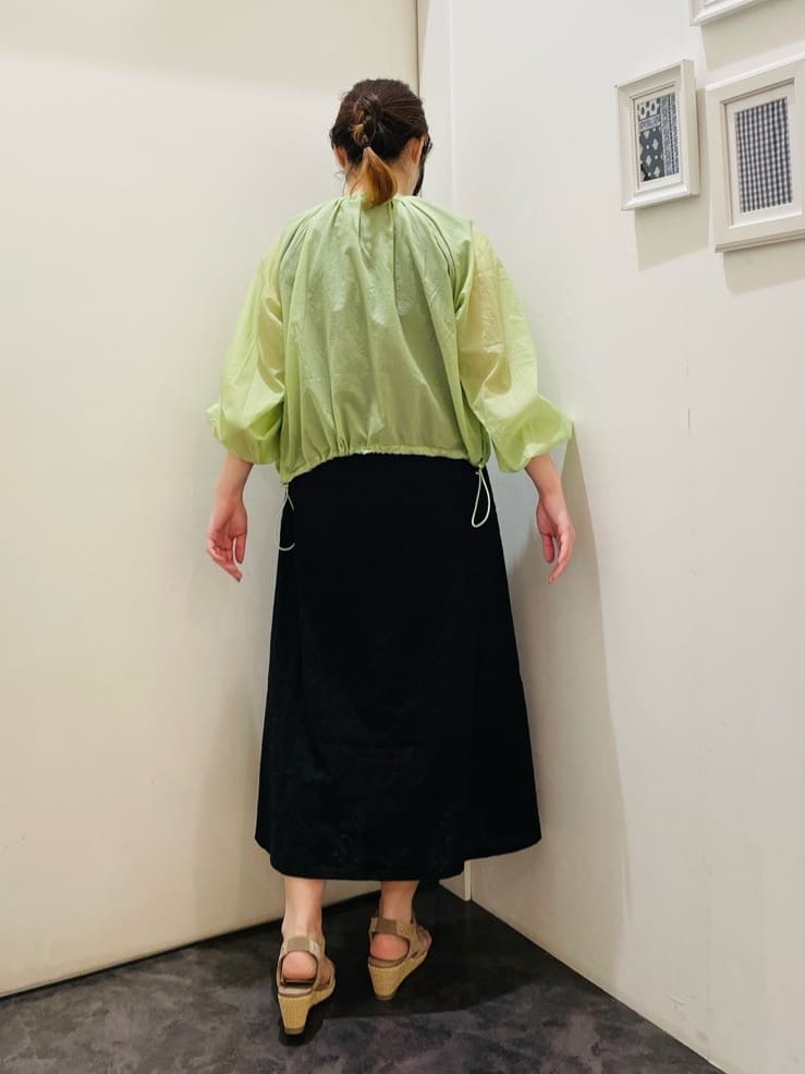 c_h_i_k_aさんの「grove｜◆【洗える】シアーナイロンギャザーブルゾン」を使ったコーディネート