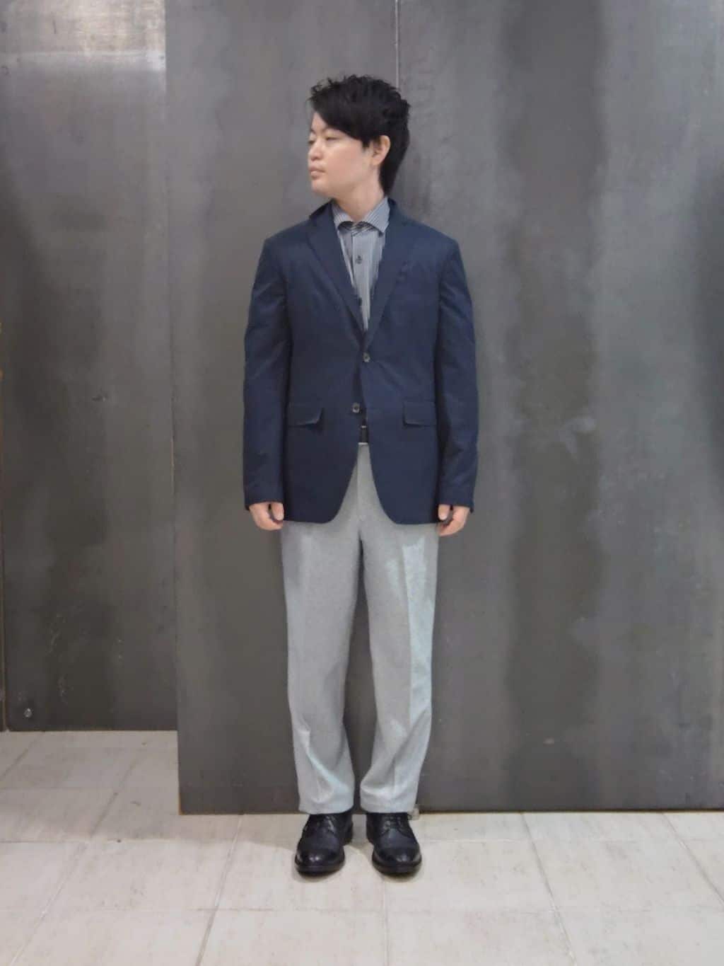 shiominさんの「TAKEO KIKUCHI｜【抗菌防臭】COOL DOTS（R）ドビープリント ジャケット」を使ったコーディネート
