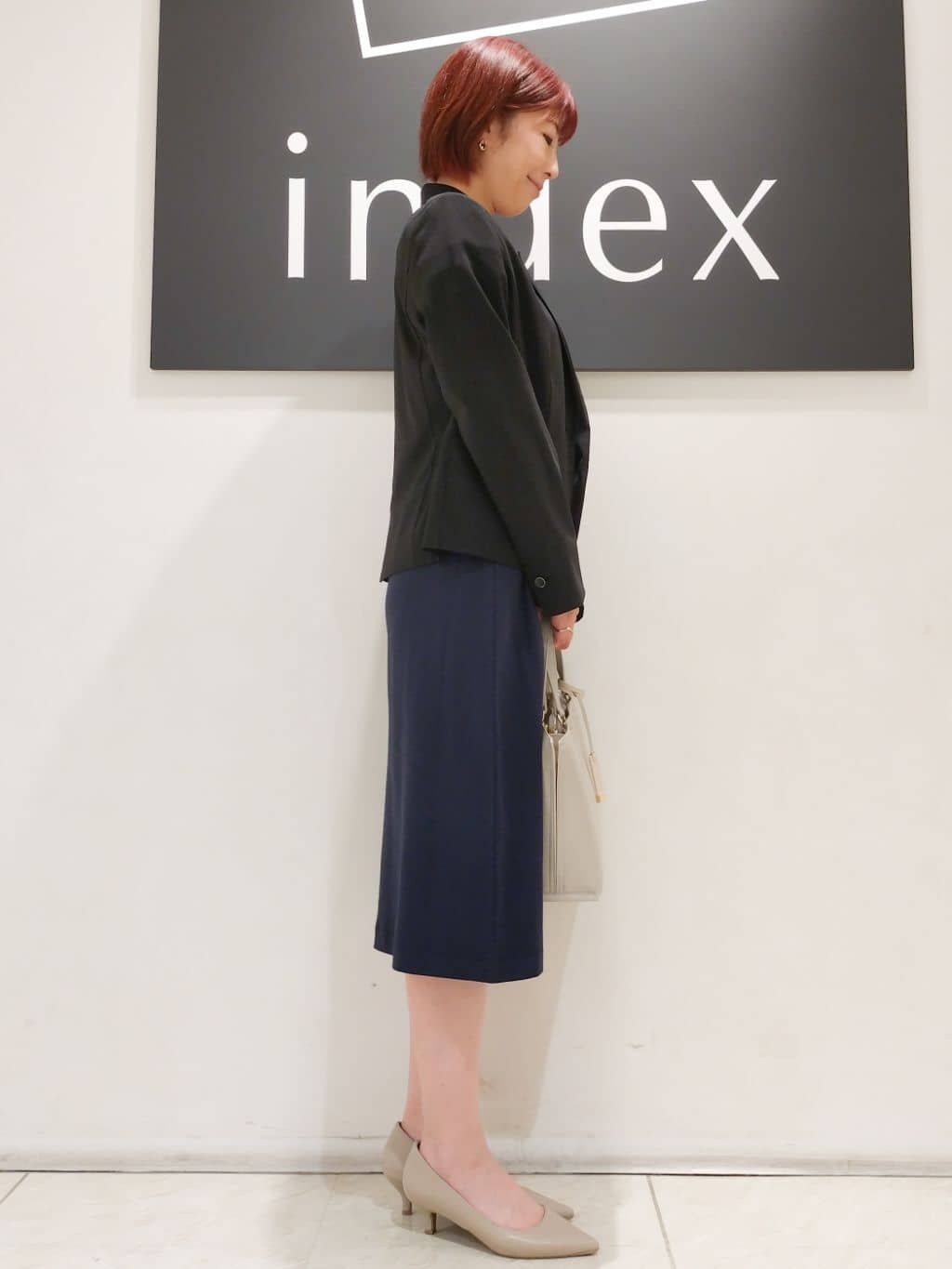 n.さんの「index｜◆ストレッチテーラードジャケット／セットアップ対応【洗える／抗ピル／接触冷感】」を使ったコーディネート