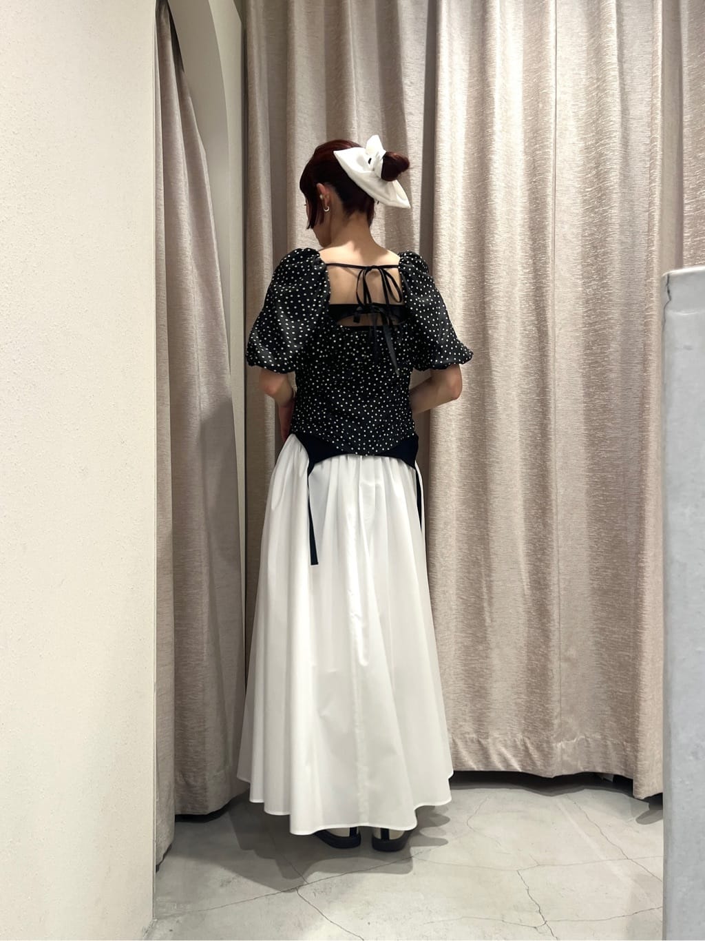 Rielさんの「CODE A｜side slit volume skirt」を使ったコーディネート