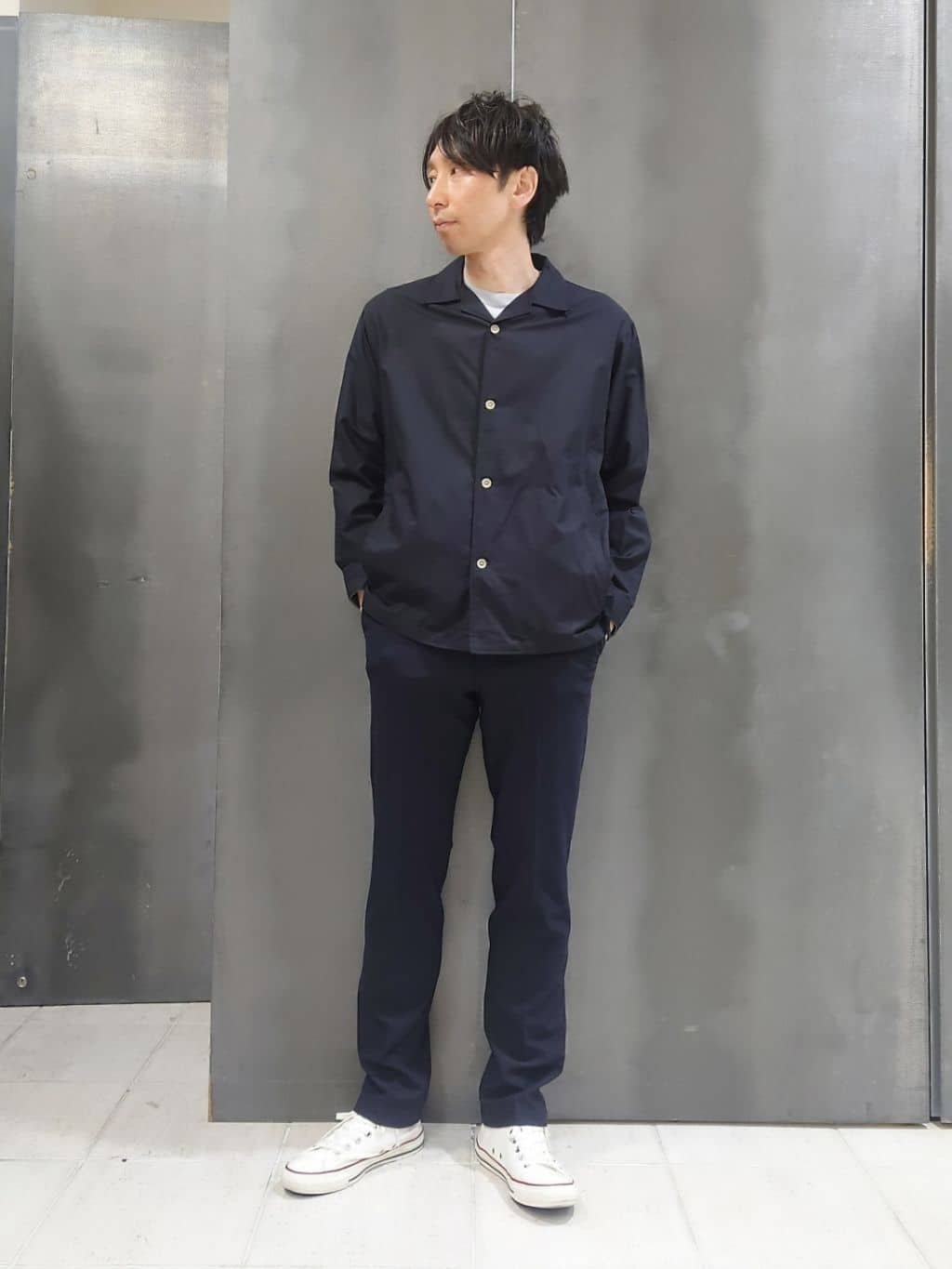 kawamuさんの「TAKEO KIKUCHI｜【360&deg;ストレッチ／セットアップ対応】None Of Stress パンツ」を使ったコーディネート