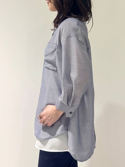 そんさんの「INDIVI｜【洗える／レイヤードにも活躍】ペプラムインナートップス」を使ったコーディネート