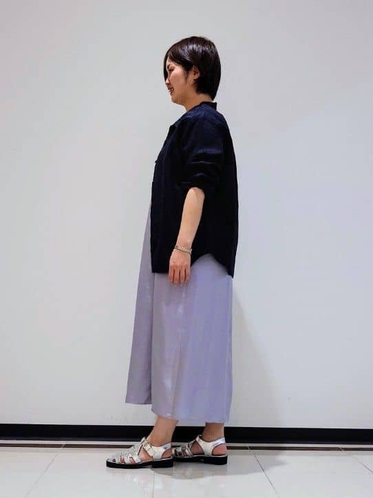 gissyさんの「INDIVI｜◆【洗える／UVケア】スリップワンピース」を使ったコーディネート